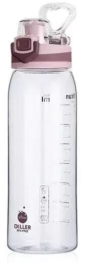 Бутылка для воды Diller D32 900 ml (Розовый)
