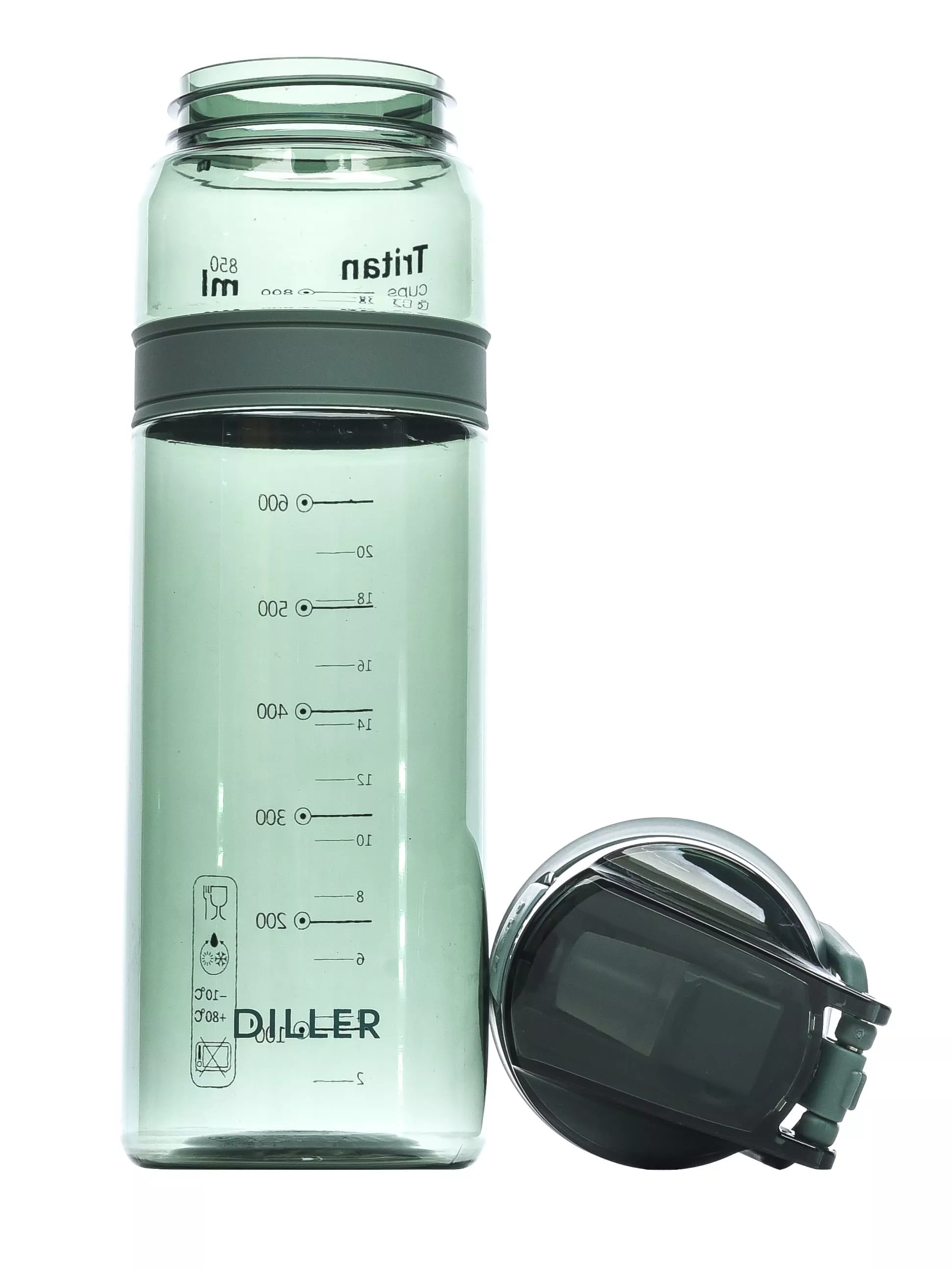 Бутылка для воды Diller D36 850 ml (Зеленый)