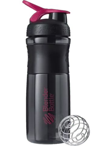 BlenderBottle SportMixer 828 ml Black/Pink [черный/малиновый] фото