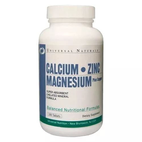 Universal Calcium Zinc Magnesium 100 tabs