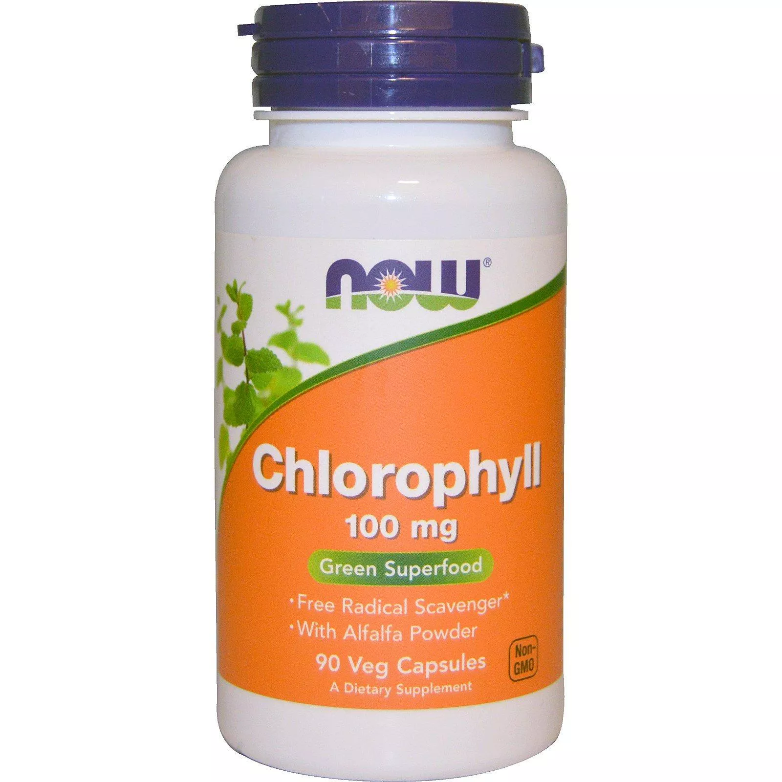 NOW Chlorophyll 100mg 90 vcaps