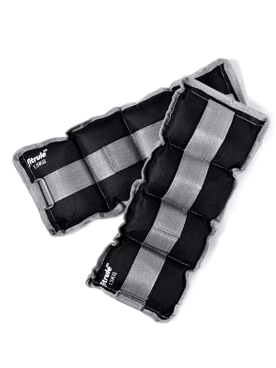 FitRule Утяжелитель для ног и рук 1,5 kg (цвет серый, 2 шт.)