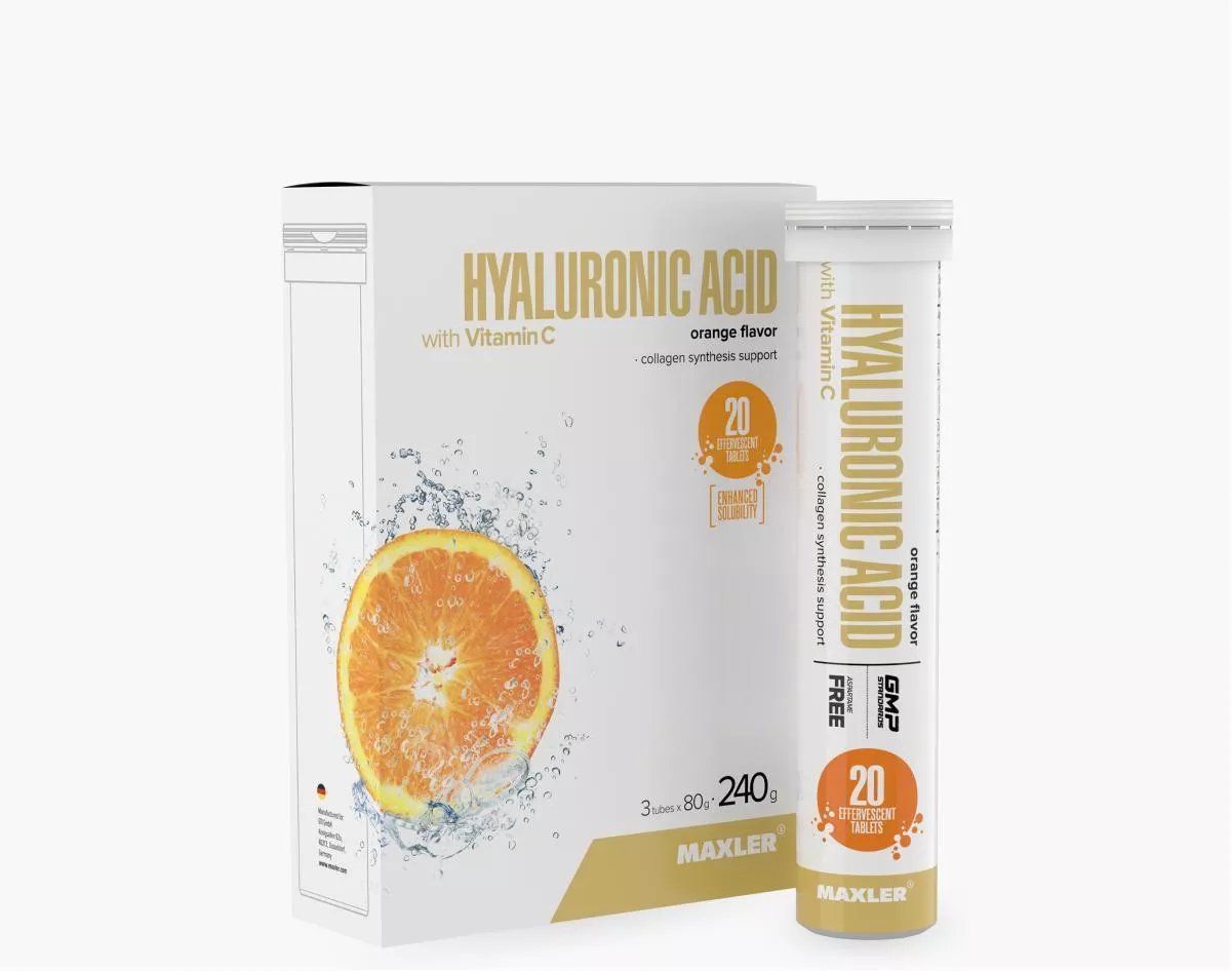 Maxler Hyaluronic Acid with Vitamin C 20 eff. tab