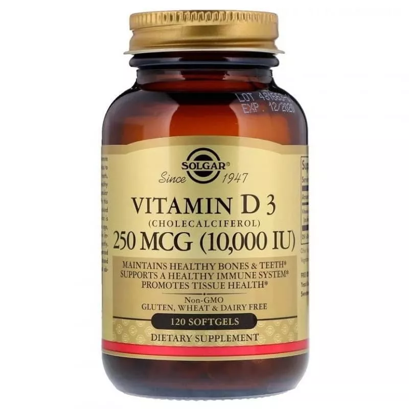 Solgar Vit D-3 10000 IU 120 sgels