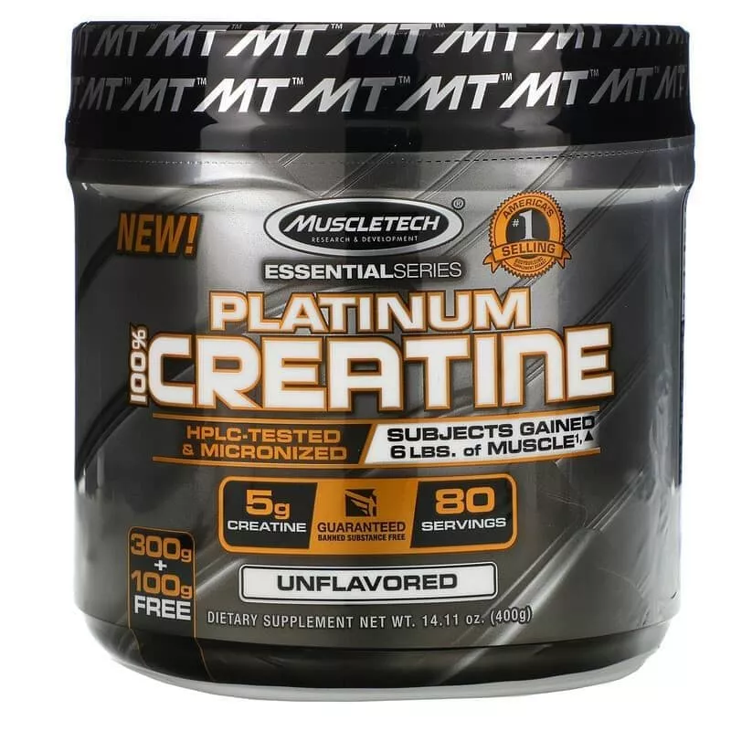 MuscleTech 100% Platinum Creatine 400g