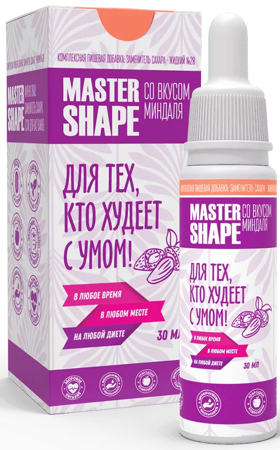Fit Parad Заменитель Сахара Master shape жидкий со вкусом Миндаля № 28 30 ml