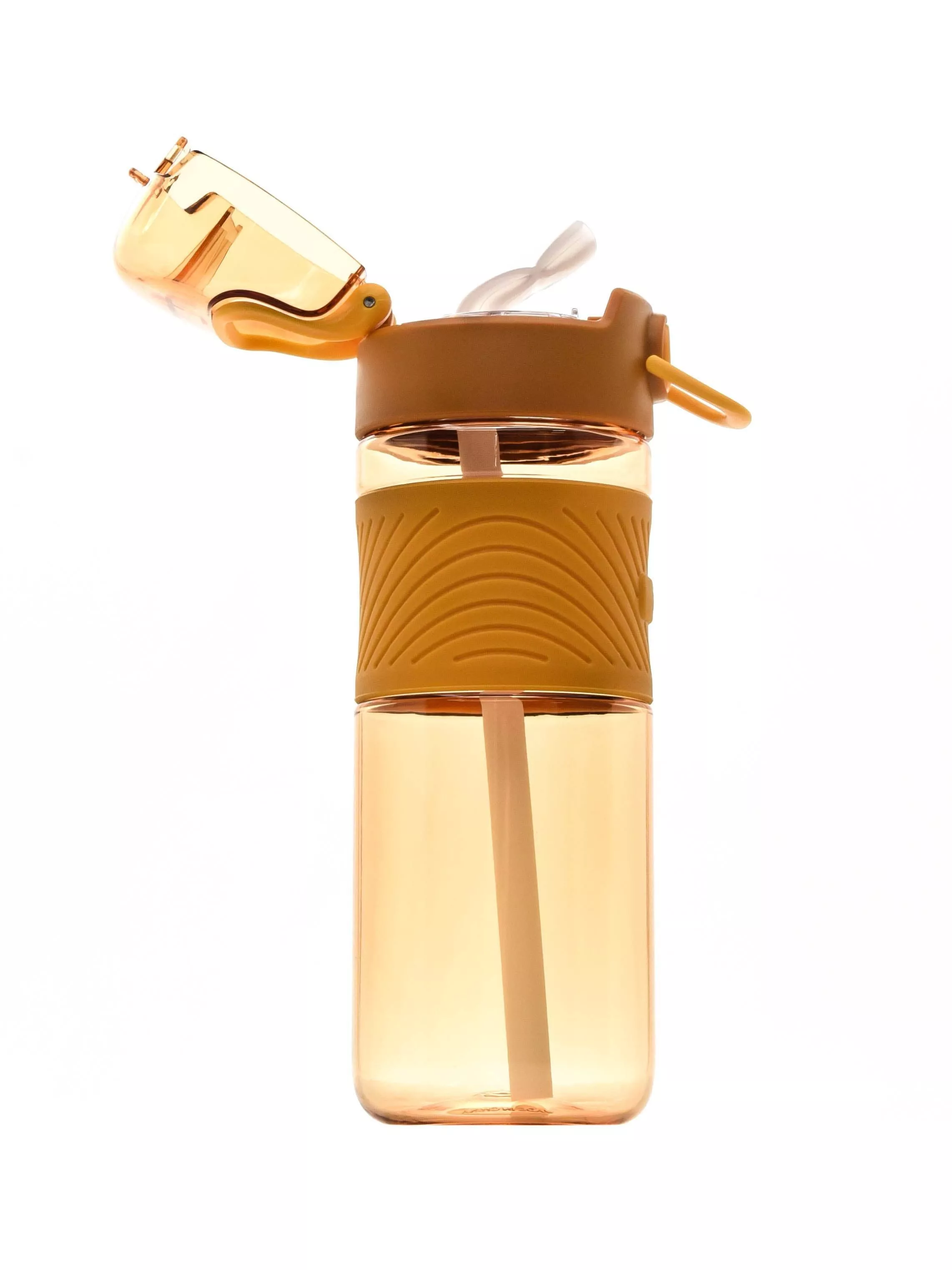 Бутылка для воды Diller DB-001 600 ml (С трубочкой) (Желтый)
