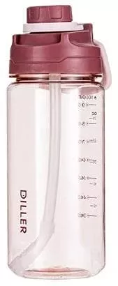 Бутылка для воды Diller D42-1000 ml (Розовый)