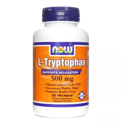 NOW L-Tryptophan 500 mg 60 caps фото