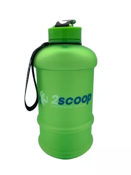 2scoop Бутыль 1.3L прорезиненный крышка щелчок (Зелёный)