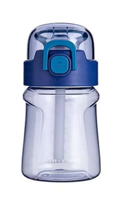 Бутылка для воды Diller DB-003 400 ml (с трубочкой) (Синий)