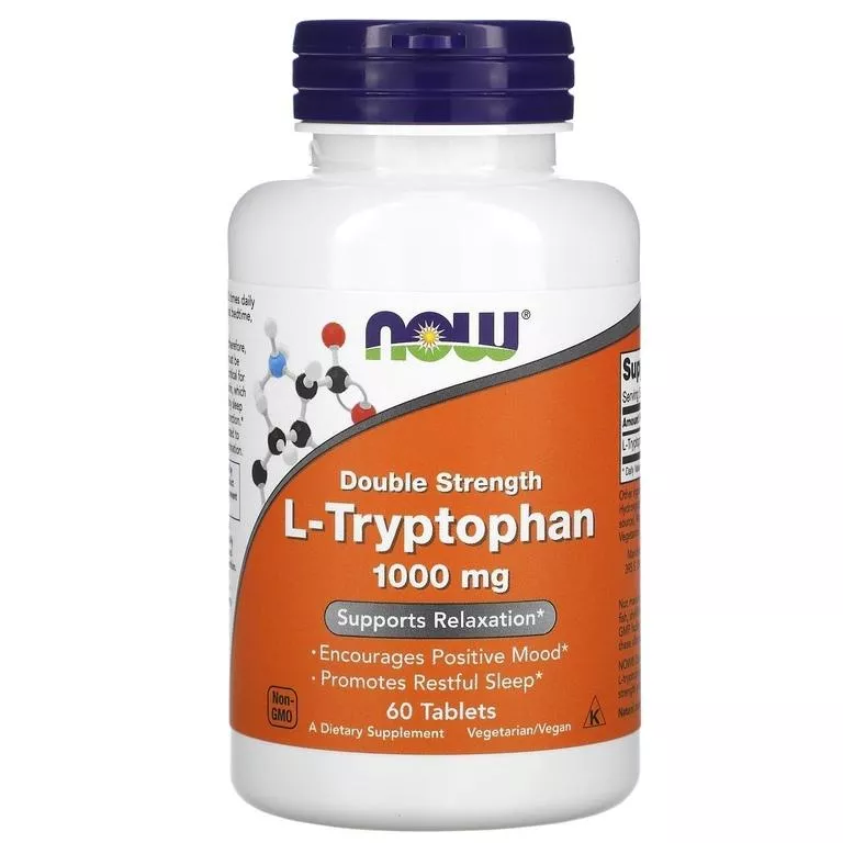 NOW L-Tryptophan 1000 mg 60 tabs