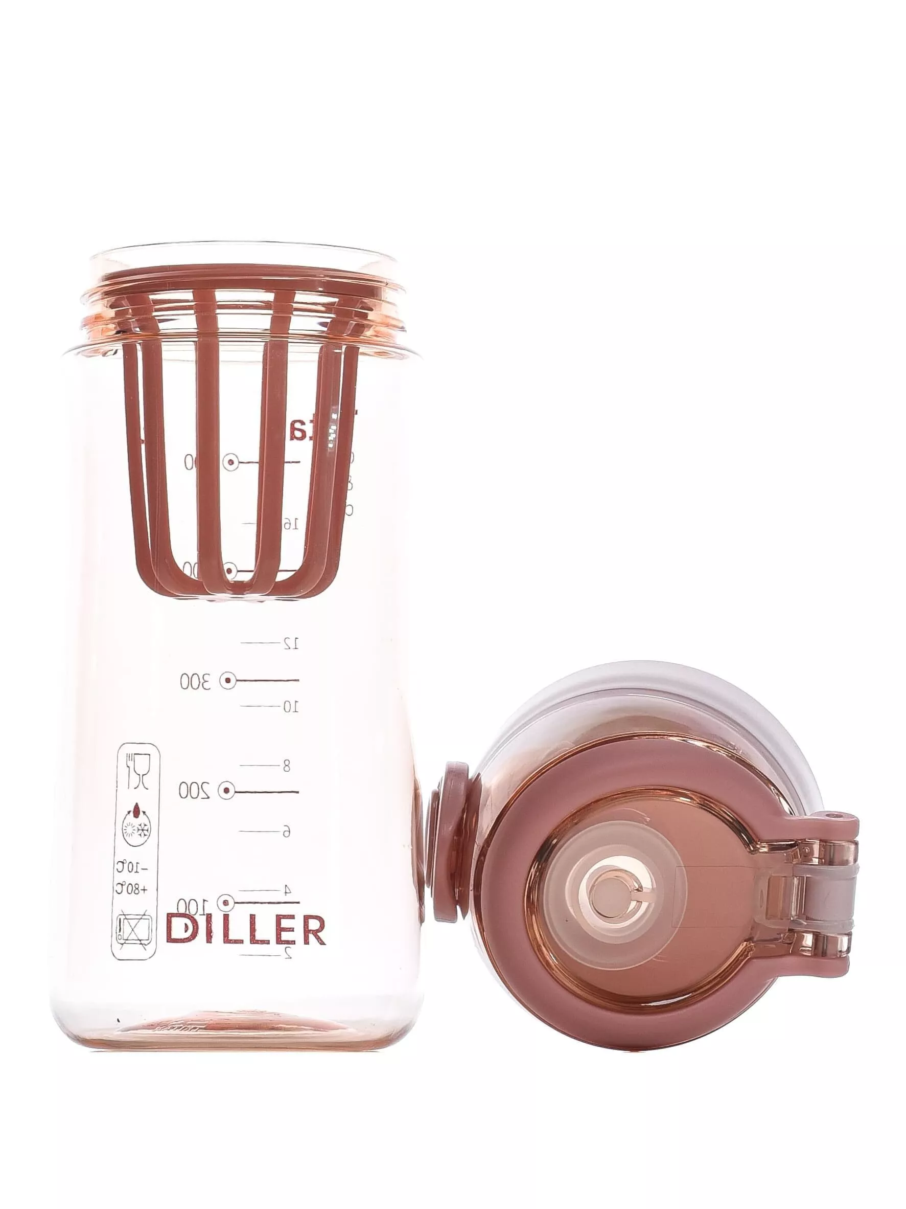 Бутылка для воды Diller D38-550 ml (Розовый)