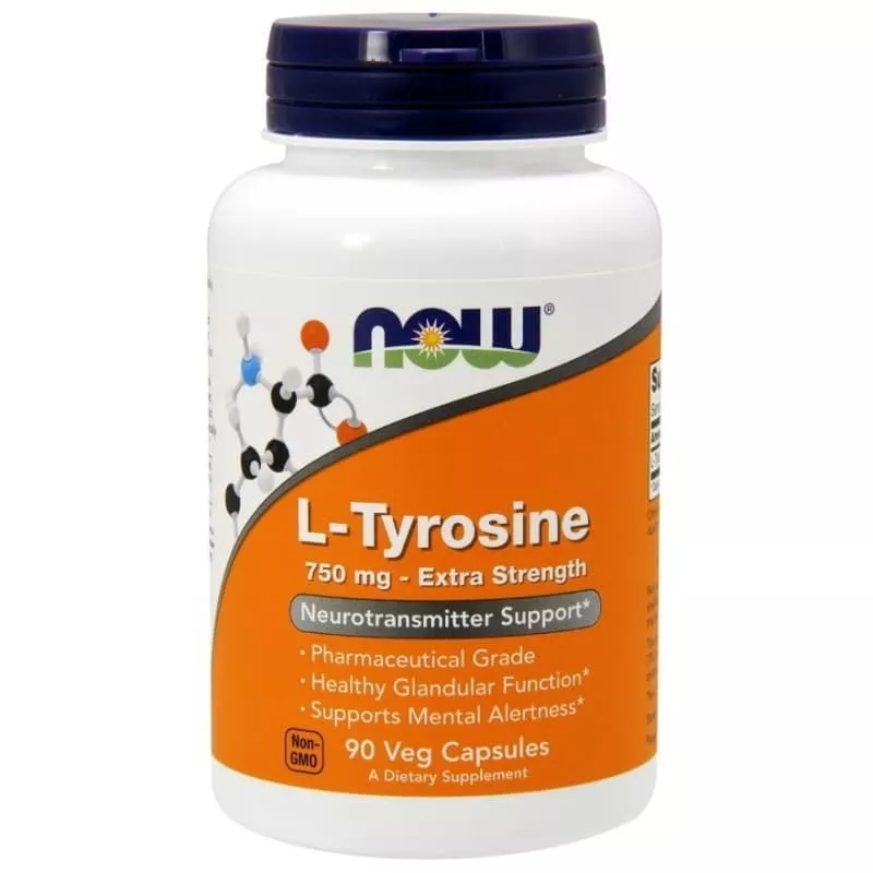 NOW L-Tyrosine 750mg 90 caps фото