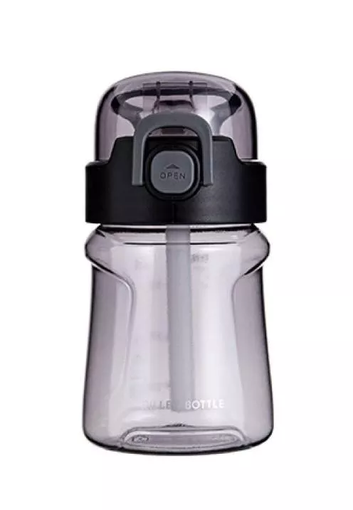 Бутылка для воды Diller DB-003 400 ml (с трубочкой) (Черный)