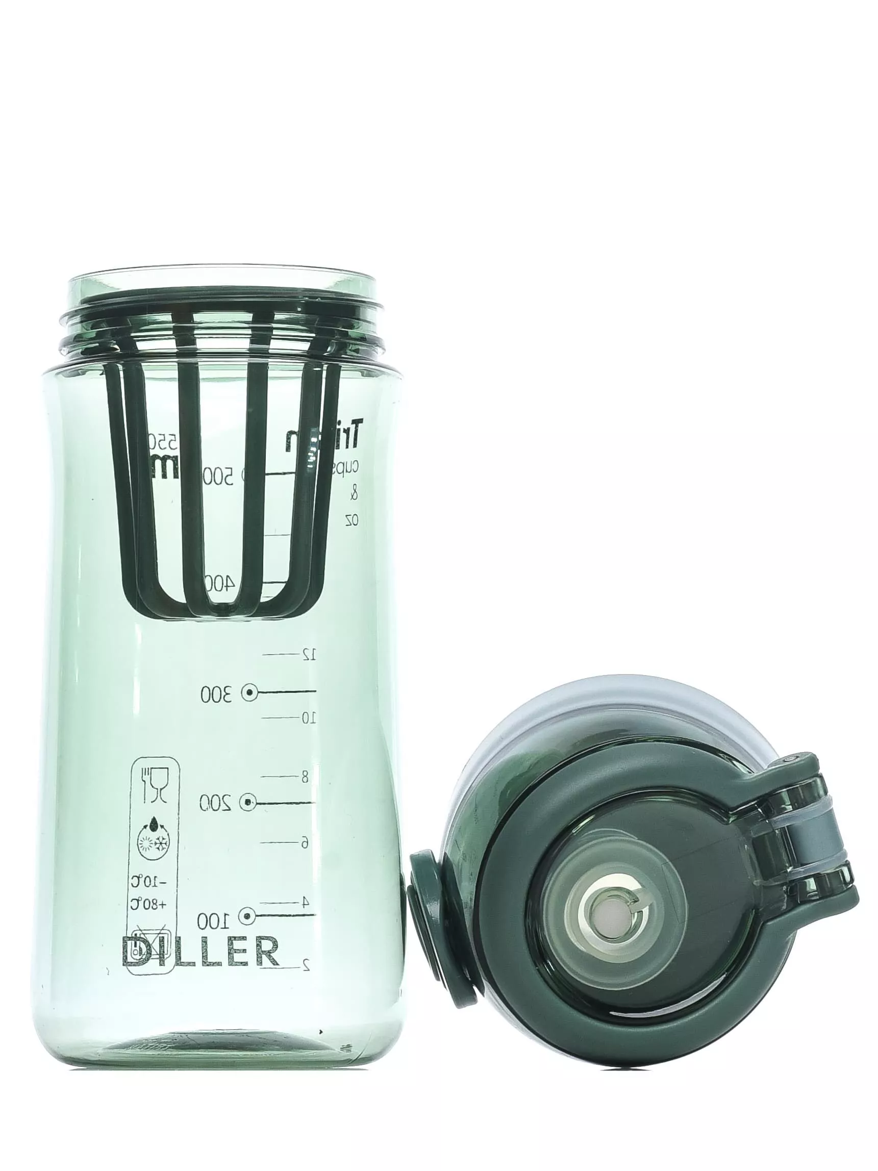 Бутылка для воды Diller D38-550 ml (Зеленый)
