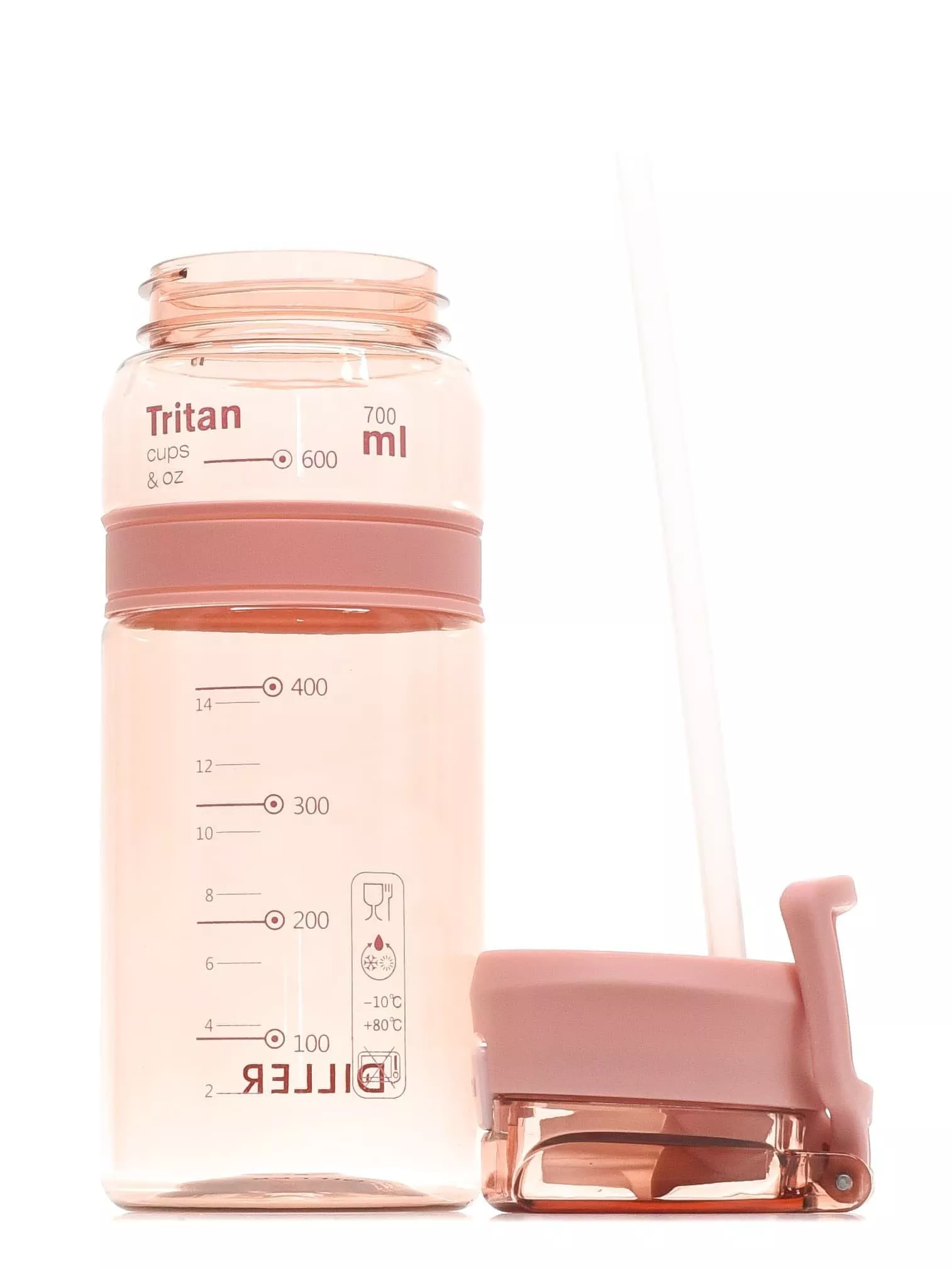 Бутылка для воды Diller D36 700 ml (Розовый) фото