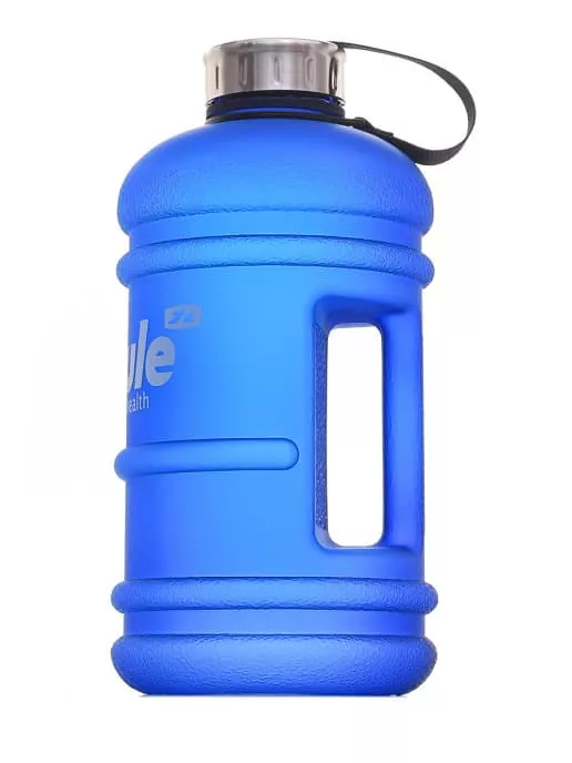 FitRule Бутыль прорезиненная металлическая крышка 2,2L (Синяя)