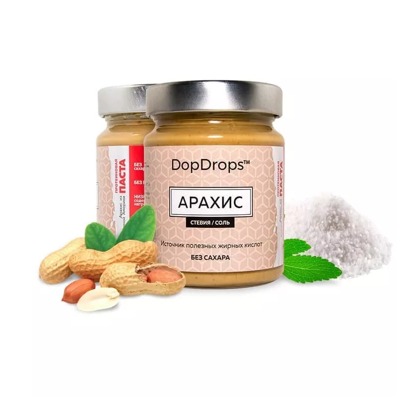 DopDrops Протеиновая Паста Арахис 265g