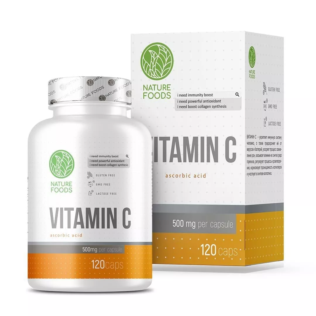 Nature Foods Vitamin C 120 caps фото