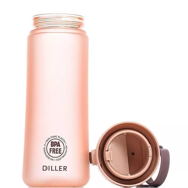 Diller Бутылка для воды D26 650ml (Розовая)
