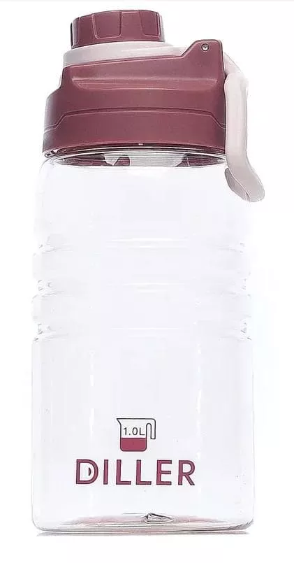 Diller Бутылка для воды D22 1000ml (Розовая)