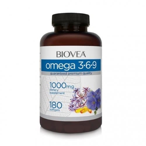 BIOVEA Omega 3-6-9 1000 mg 180 softgels фото