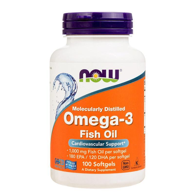 NOW Omega-3 1000 mg 500 sof фото