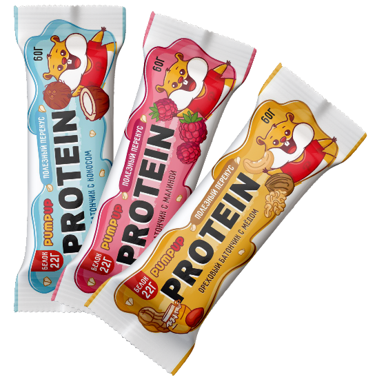 PUMP UP Протеиновый батончик 20g белка 60g