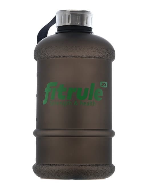FitRule Бутыль прорезиненная металлическая крышка 1,3L (Черная) фото