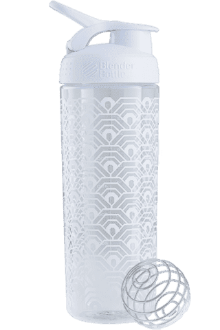 BlenderBottle SportMixer Sleek 828 ml белый Clamshell Pattern