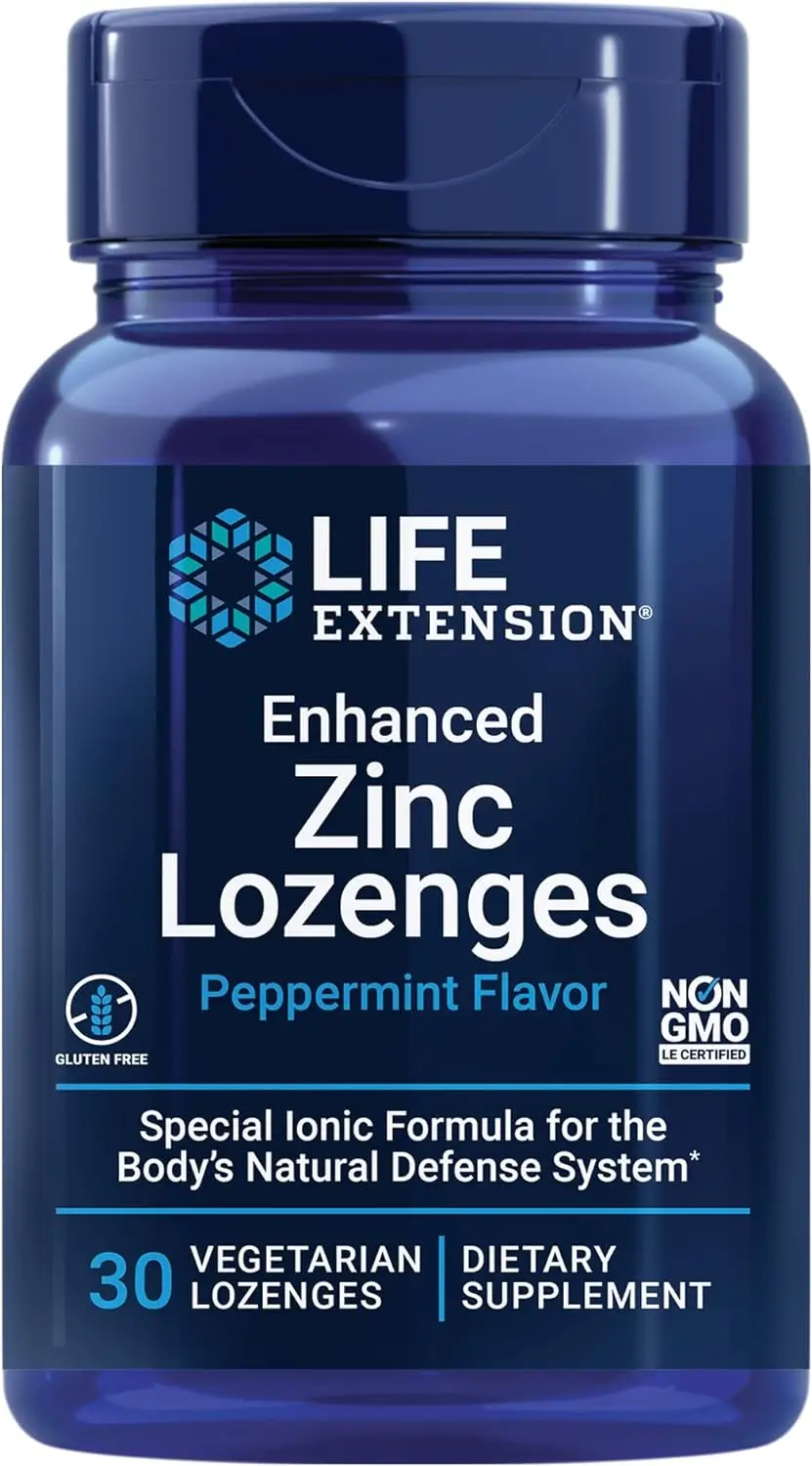 LIFE Extension Enhanced Zinc Lozenges 30 vegloze фото