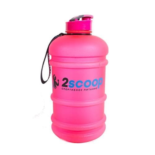 2scoop Бутыль 1.3L прорезиненный крышка щелчок (Розовый)