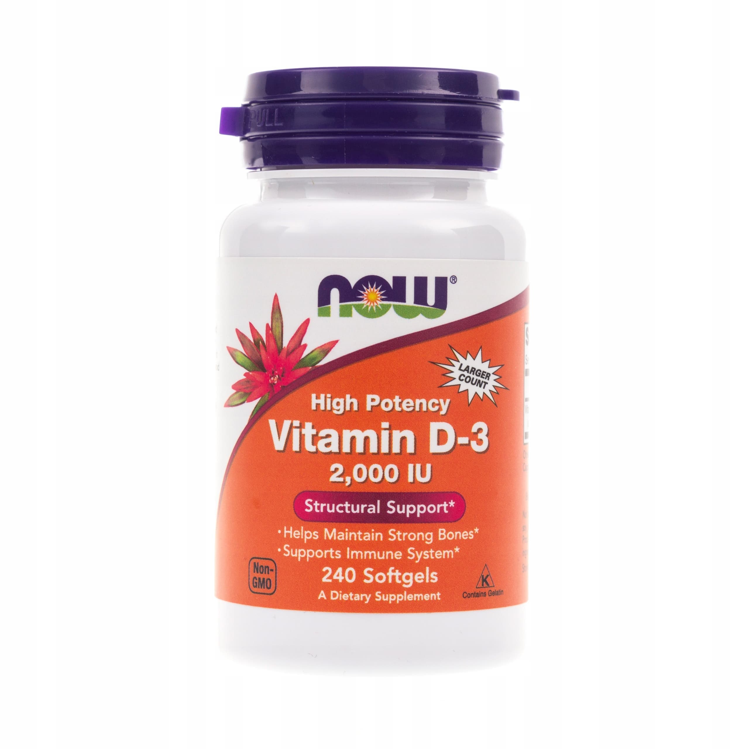NOW Vitamin D-3 2000 240 caps
