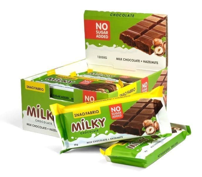 Bombbar SNAQ FABRIQ Молочный Шоколад с Молочно-Ореховой Пастой 55g
