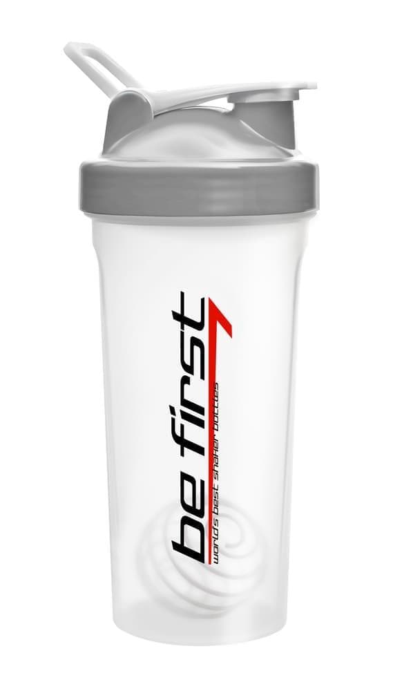 BeFirst Шейкер с шариком и держателем 600ml (Серая крышка)