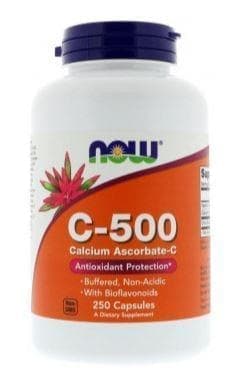 NOW C-500 Calcium Ascorbate 250 caps фото