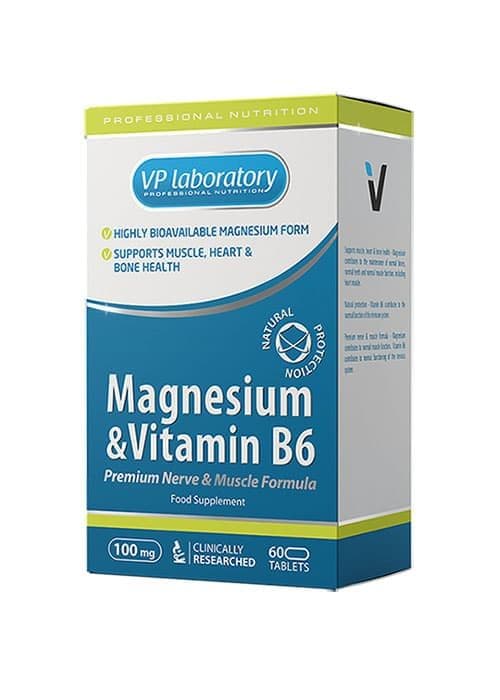 VP Laboratory Magnesium + Vitamin B6 60 tab