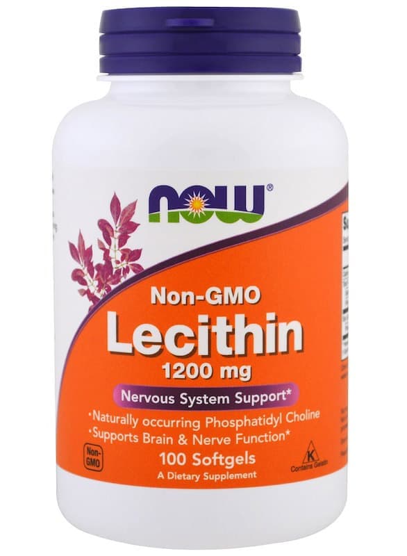 NOW Lecithin 1200mg 100 softgel