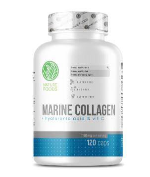 Nature Foods Marine Collagen+Hyaluronic Acid+Vitamin C 120 caps фото