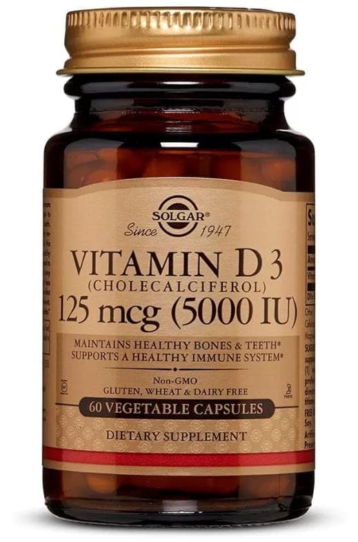 Solgar Vit D-3 5000 IU 60 caps фото
