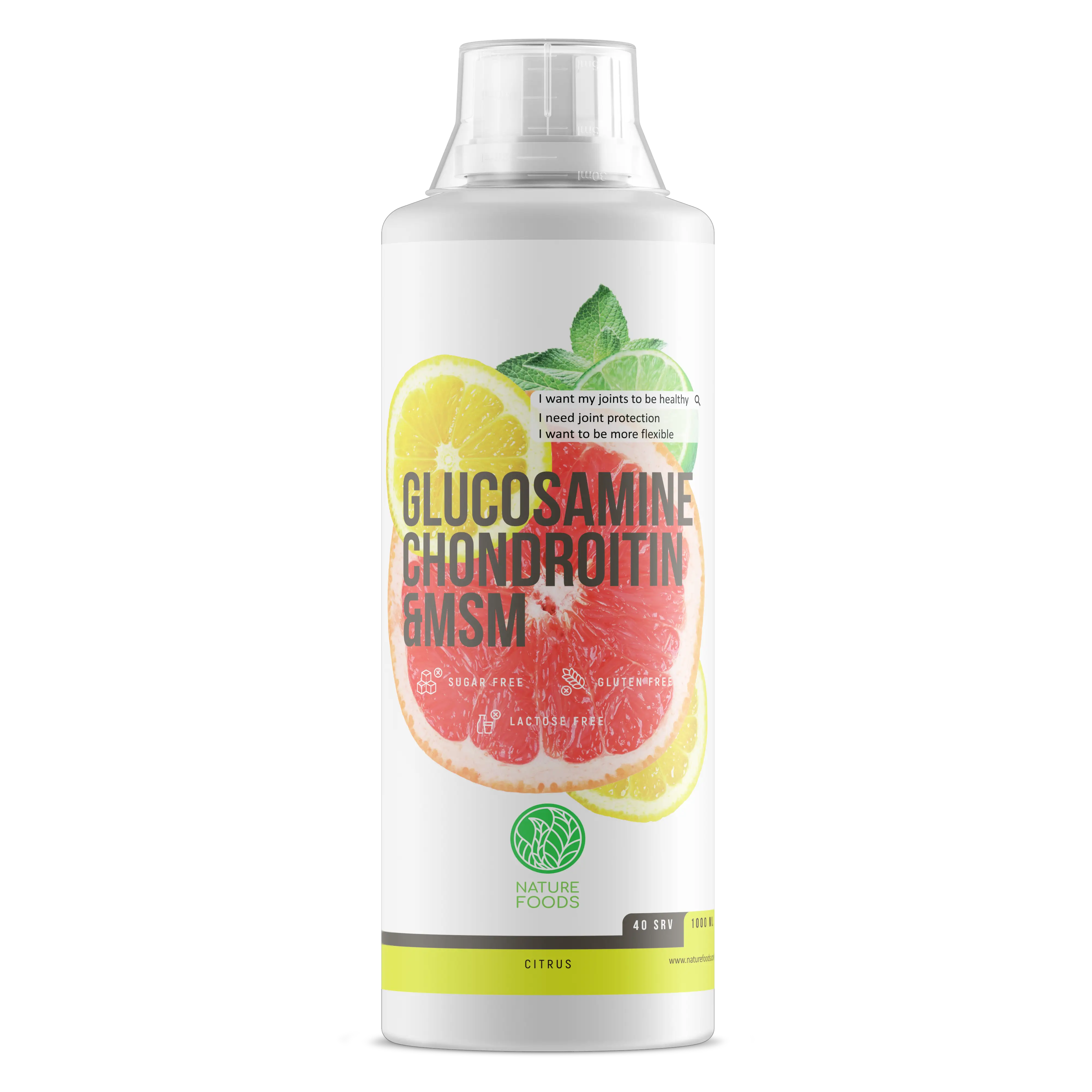 Nature Foods Glucosamine+Chondroitine+MSM Concentrate 1000 ml фото