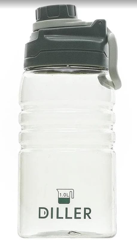 Diller Бутылка для воды D22 1000ml (Зеленая)