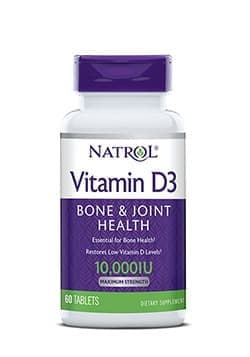 NATROL Vitamin D3 10000mg 60 tabs фото