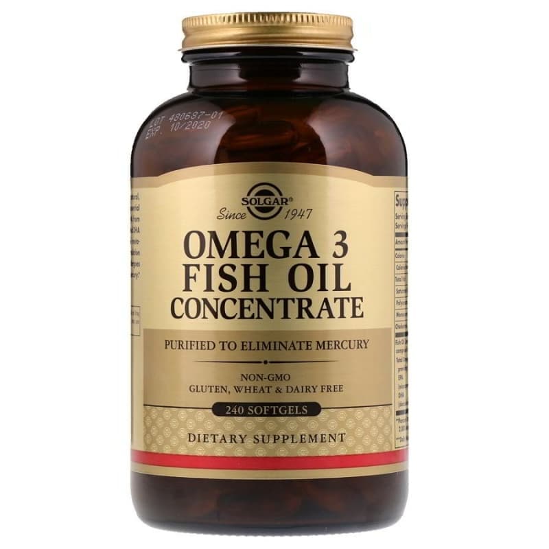 Solgar Omega-3 Fish Oil Concentrate 240 caps фото
