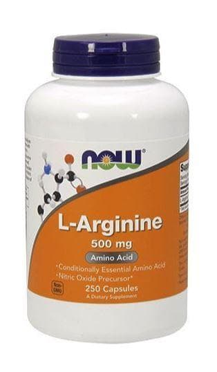 NOW L-Arginine 500mg 250 vcaps фото
