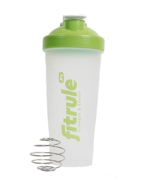 FitRule Шейкер классический (прозрачный зеленый лого+зеленая крышка)