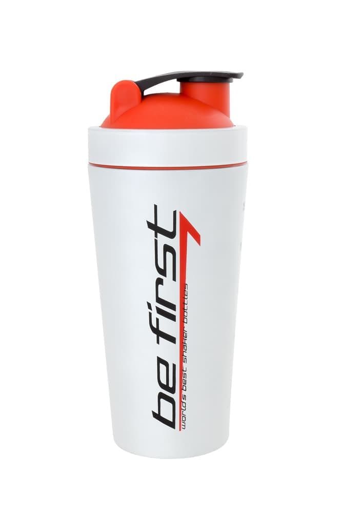 BeFirst Шейкер 0,7л металлический (Белый с Красной Крышкой)