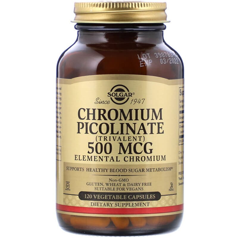 Solgar Chromium Picolinate 500 mcg 60 caps