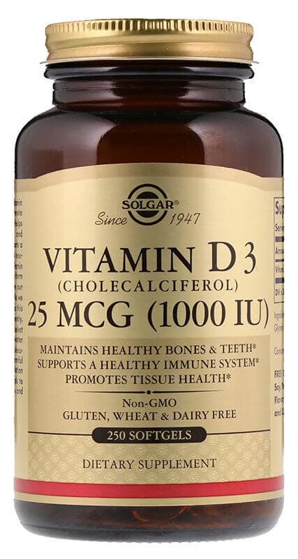 Solgar Vit D-3 1000 IU 250 caps